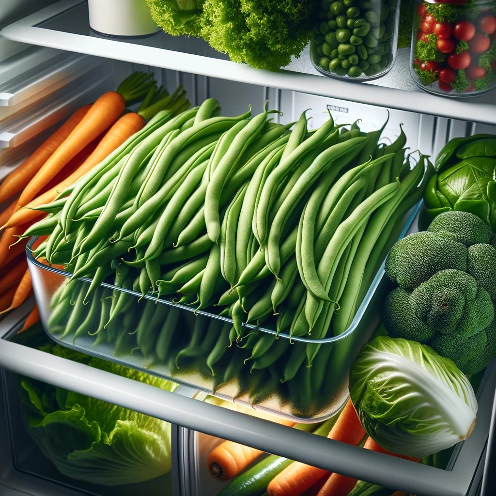 conservation haricots vert frais