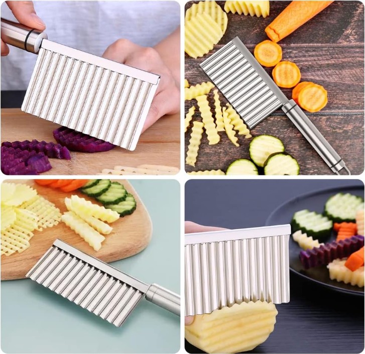 couteau Wavy French Fries simple utilisation
