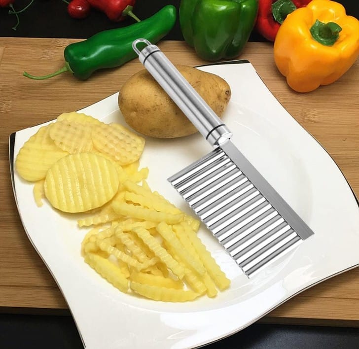frites ondulé facile à faire et en sécurité