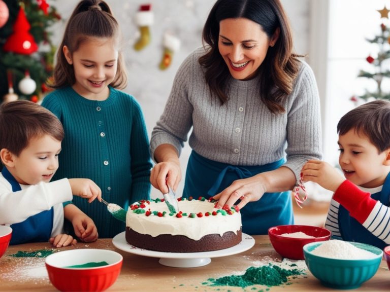 gâteau de noël simple et original