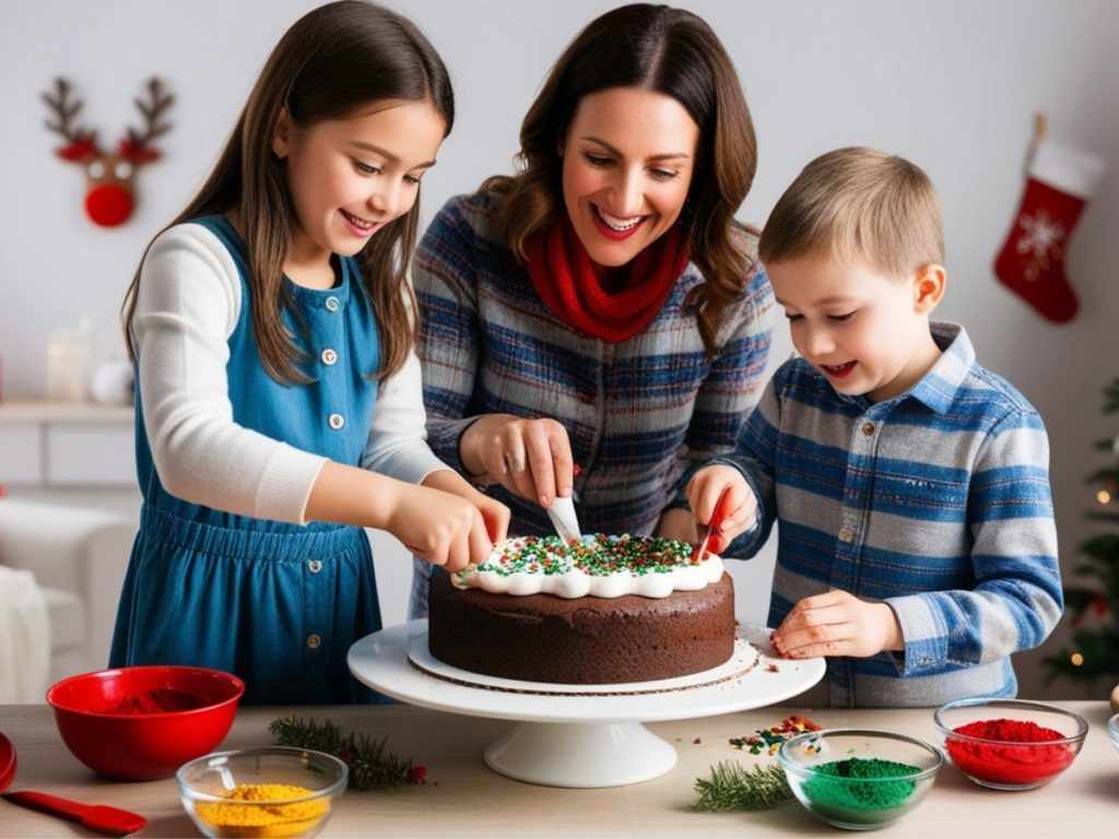 gâteau de noël très facile et rapide