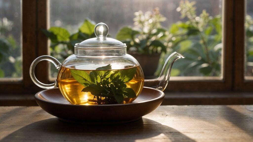 Comment bien faire du thé à la menthe, un bon dosage de la menthe 
dans la théière est important