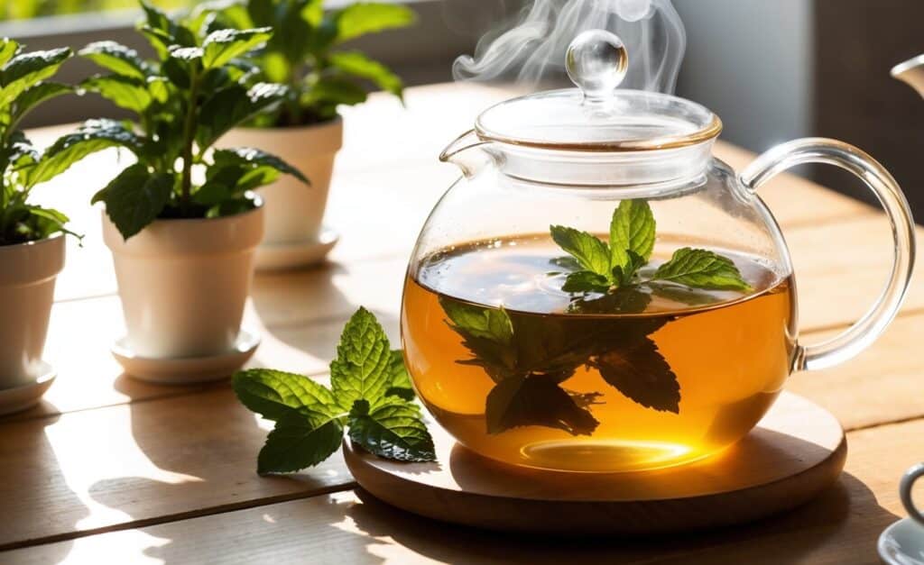 théière pour thé à la menth parfait